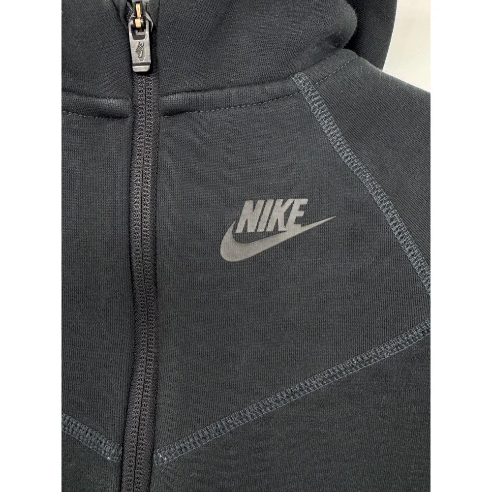 Nike Tech Fleece Full Zip Hoodie Black Toddler Boys 4T Jacket 3-4 YRS‎